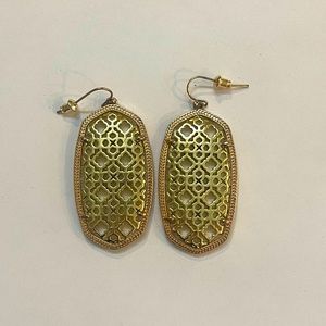 Kendra Scott Danielle Drop Earring in two tone gold